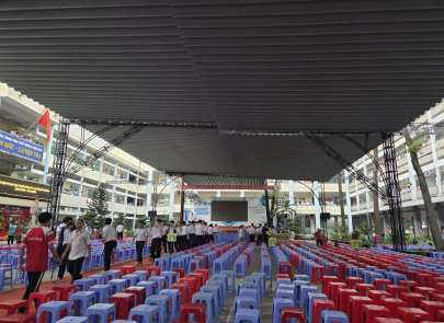 Dự án mái che sân pickleball