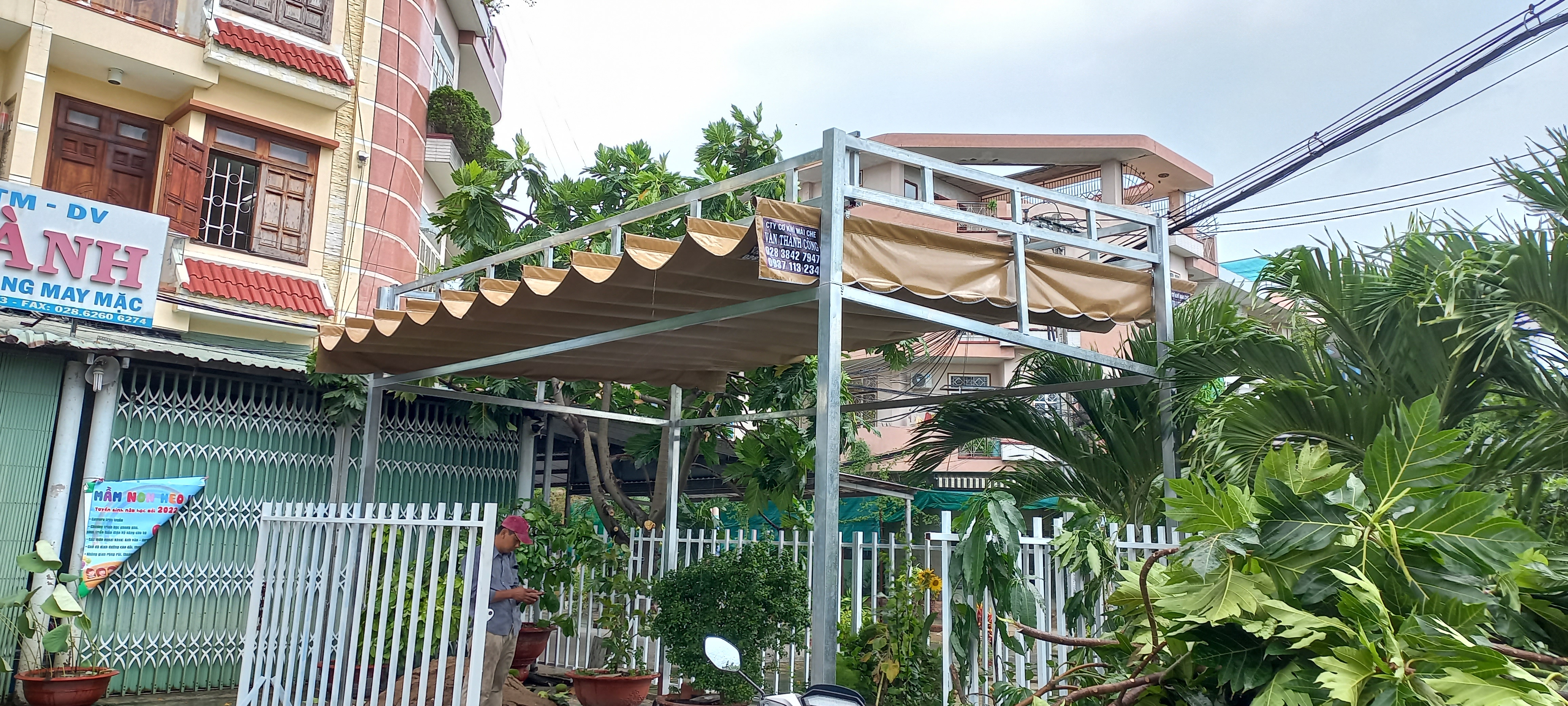 Mái bạt xếp Bình Dương 
