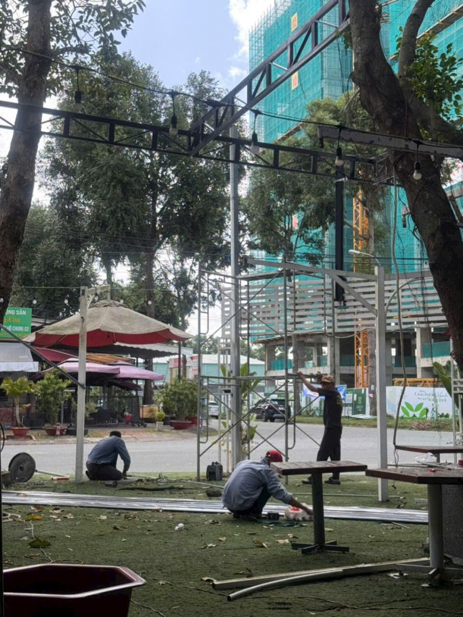 Thi công mái xếp Long An giá rẻ chất lượng