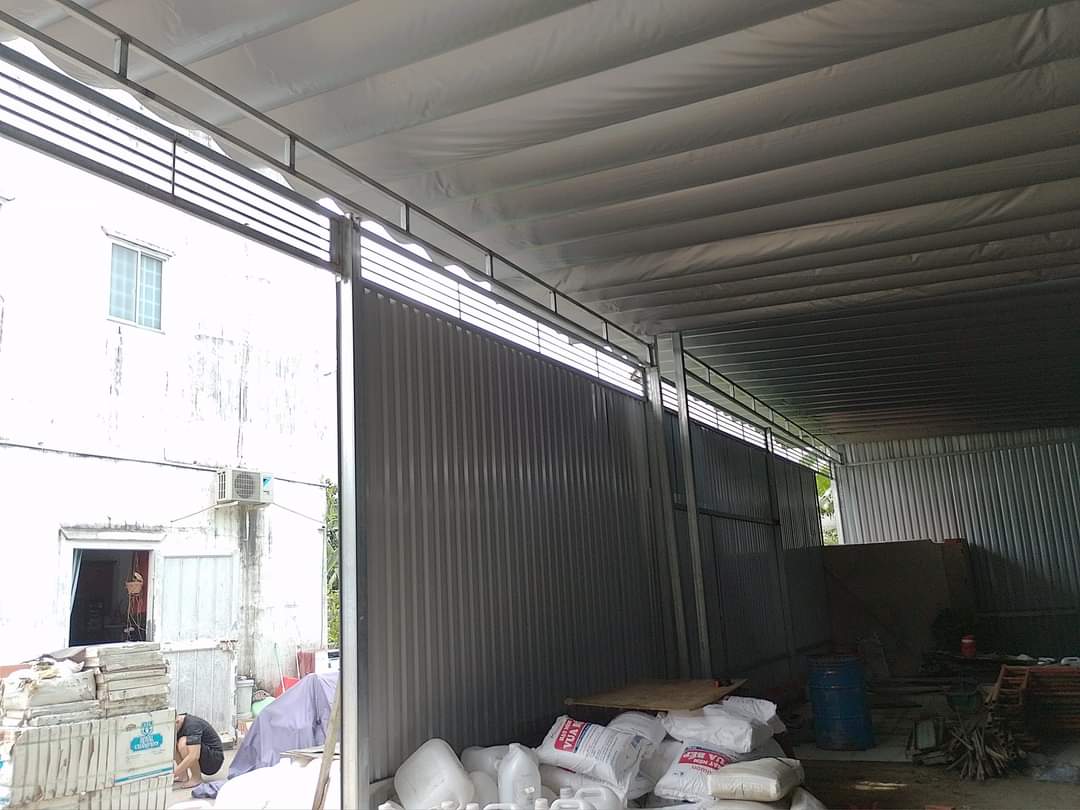Mái bạt xếp di động hóc môn