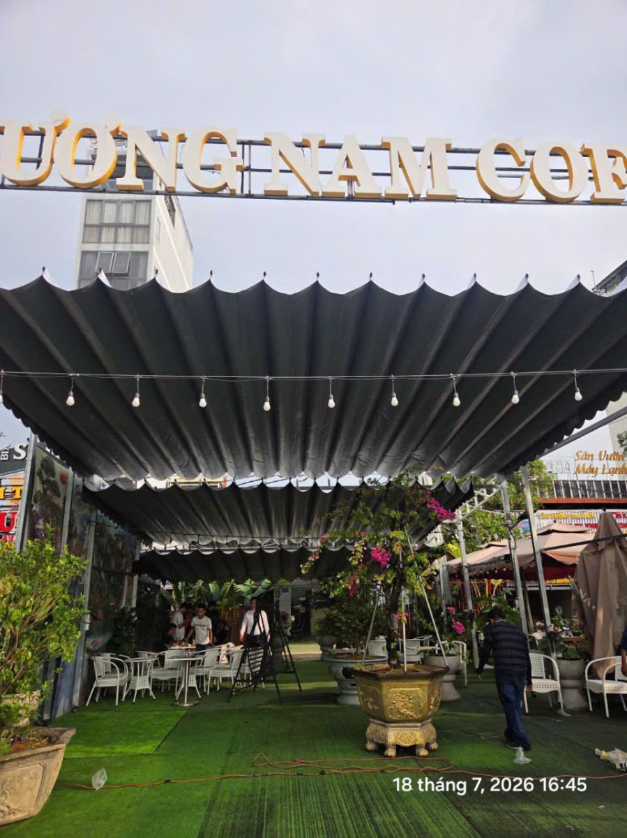 Mái che di động quán cafe