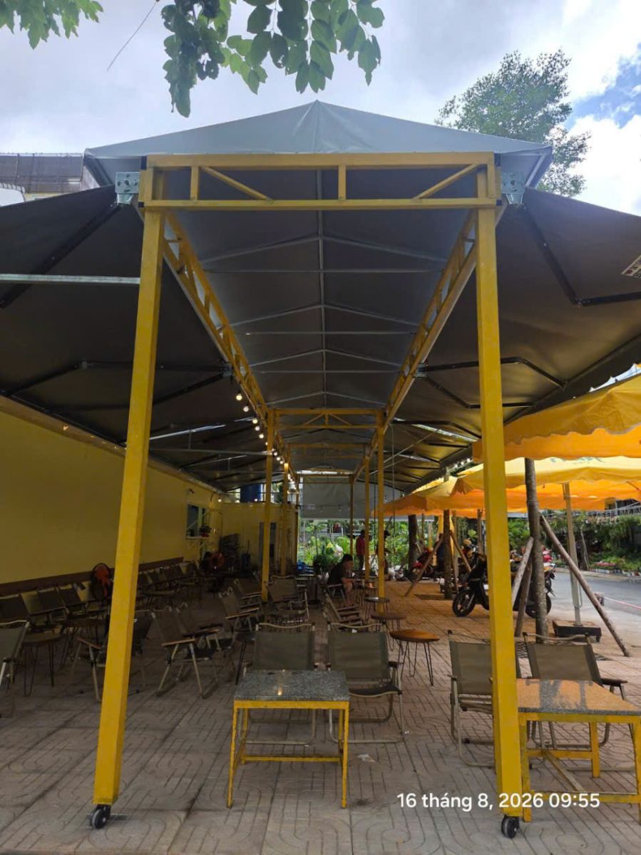 Mái xếp quán cafe trọn gói