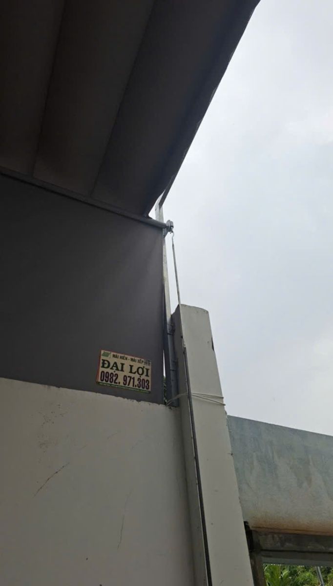 Mái xếp che sân sau nhà