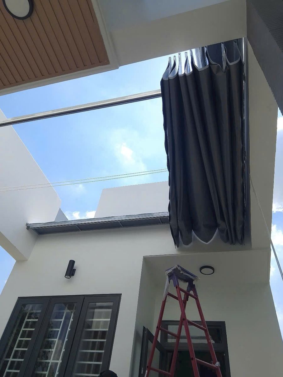 Mái bạt xếp di động giá rẻ 