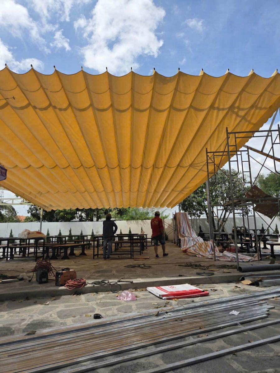 Mái bạt xếp xã Hậu Nghĩa Long an