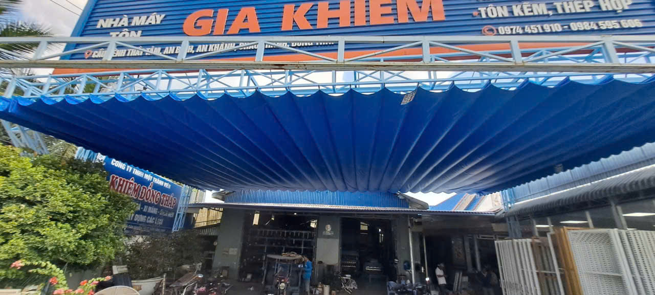 Thi công trọn gói mái xếp Tây ninh giá rẻ