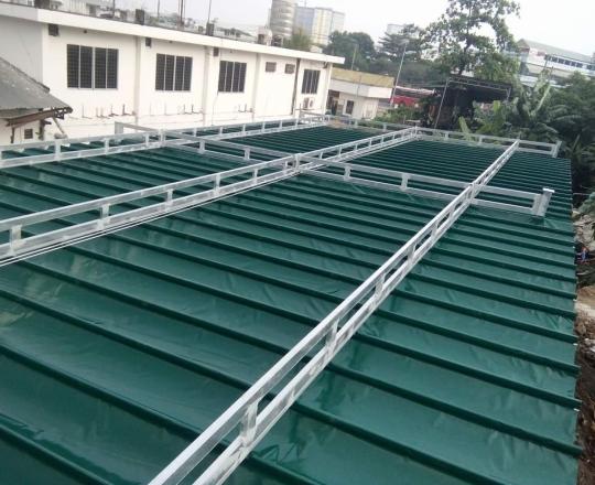 Mái bạt xếp phường bình tân